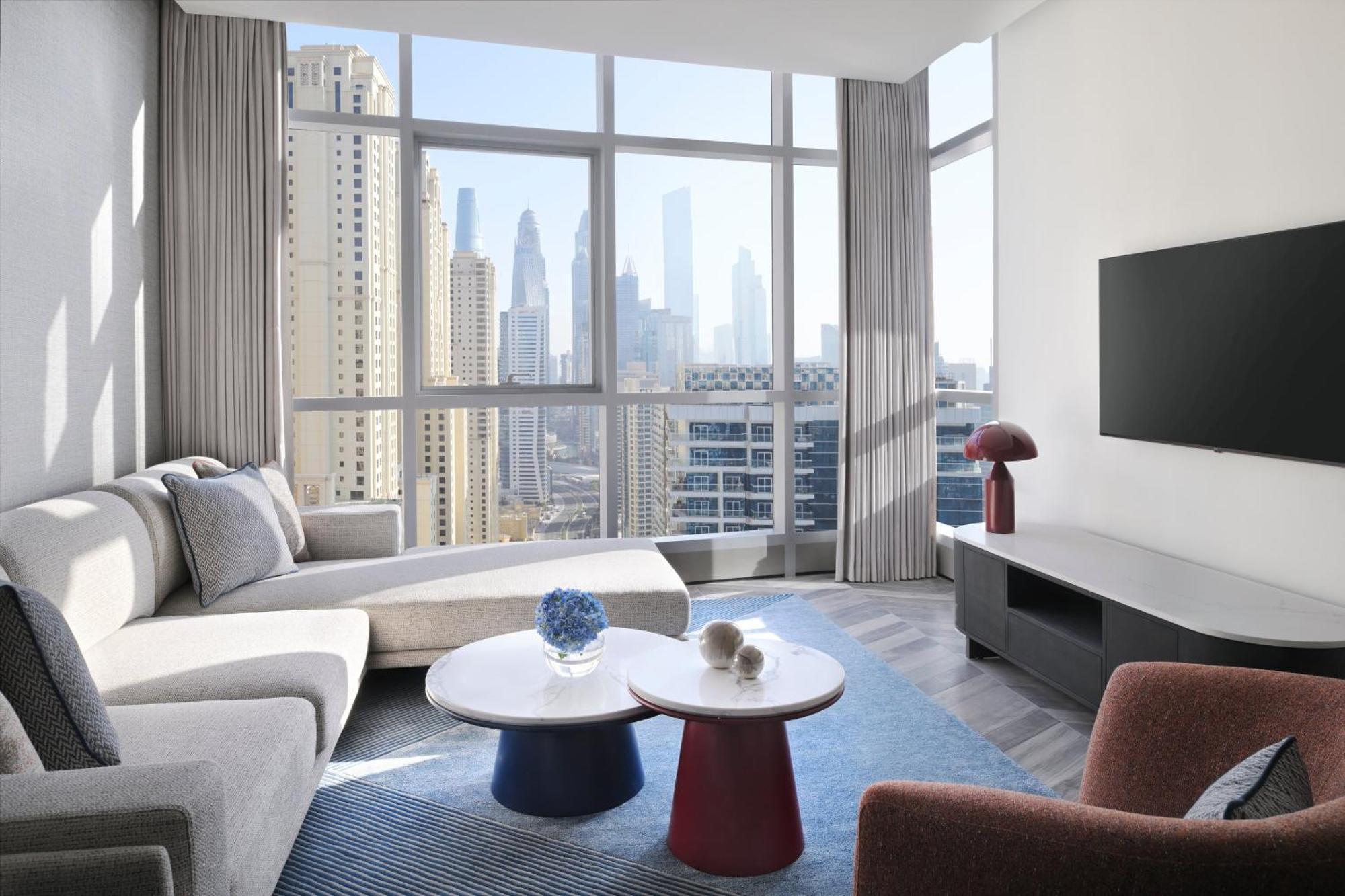 Intercontinental Dubai Marina By Ihg Hotel Екстериор снимка A living room at the hotel